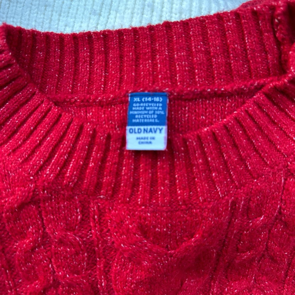Old Navy girls red  Sweater